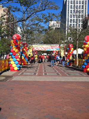 2011 Boston Marathon Jimmy Fund Walk Finish Line