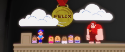 Wreck-It Ralph: Felix is presented with his medal