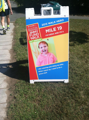 Mile 19 marker: Keira