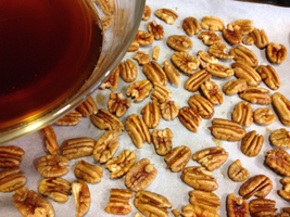 Pecans, ready to be toasted