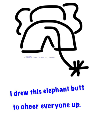 elephant butt