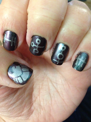 Marvel's Agents of SHIELD-inspired nails