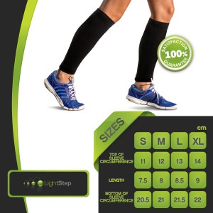 Light Step Calf Compression Sleeves Size Chart