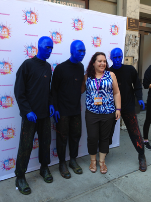 Me with the Blue Men!